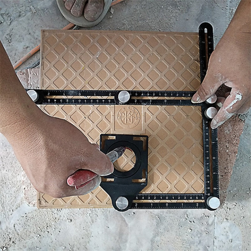 Six-Sided Aluminum Alloy Angle Ruler
